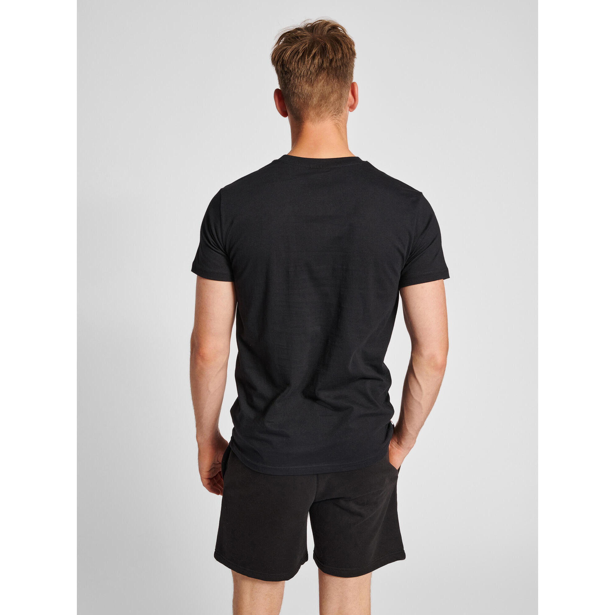 Hummel Koszulka sportowa męska Treningowa Hummel Red Heavy T-Shirt 3/7