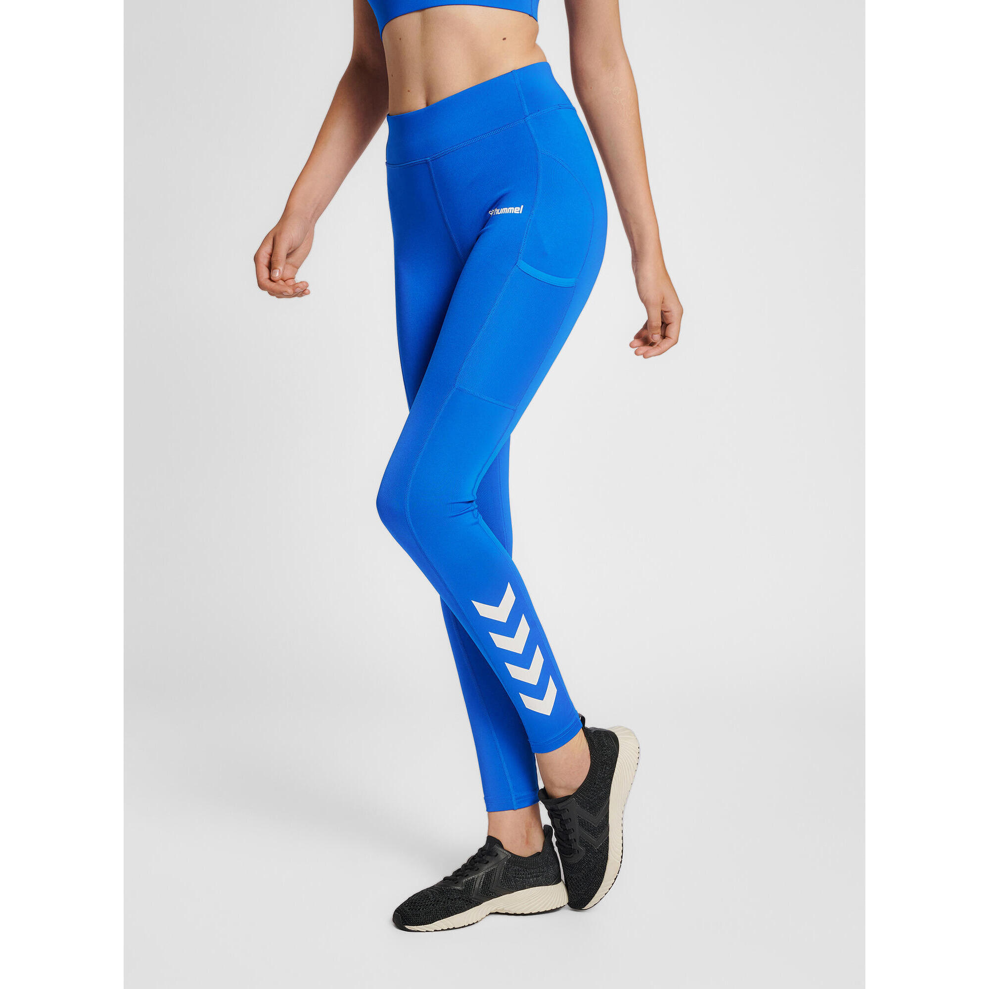 Hummel - Enfiler Collants Hmlmt Chipo Femme Hummel - Legging - Bleu - 36 Xs - Decathlon