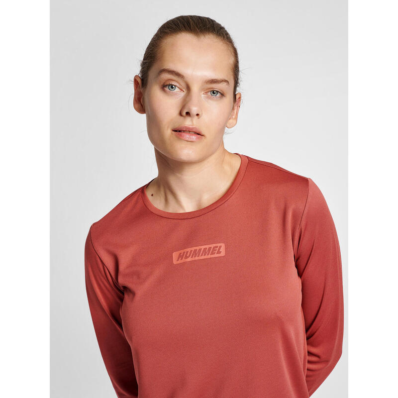 Camiseta Hmlte Entrenamiento Mujer Elástico Transpirable De Secado Rápido Hummel