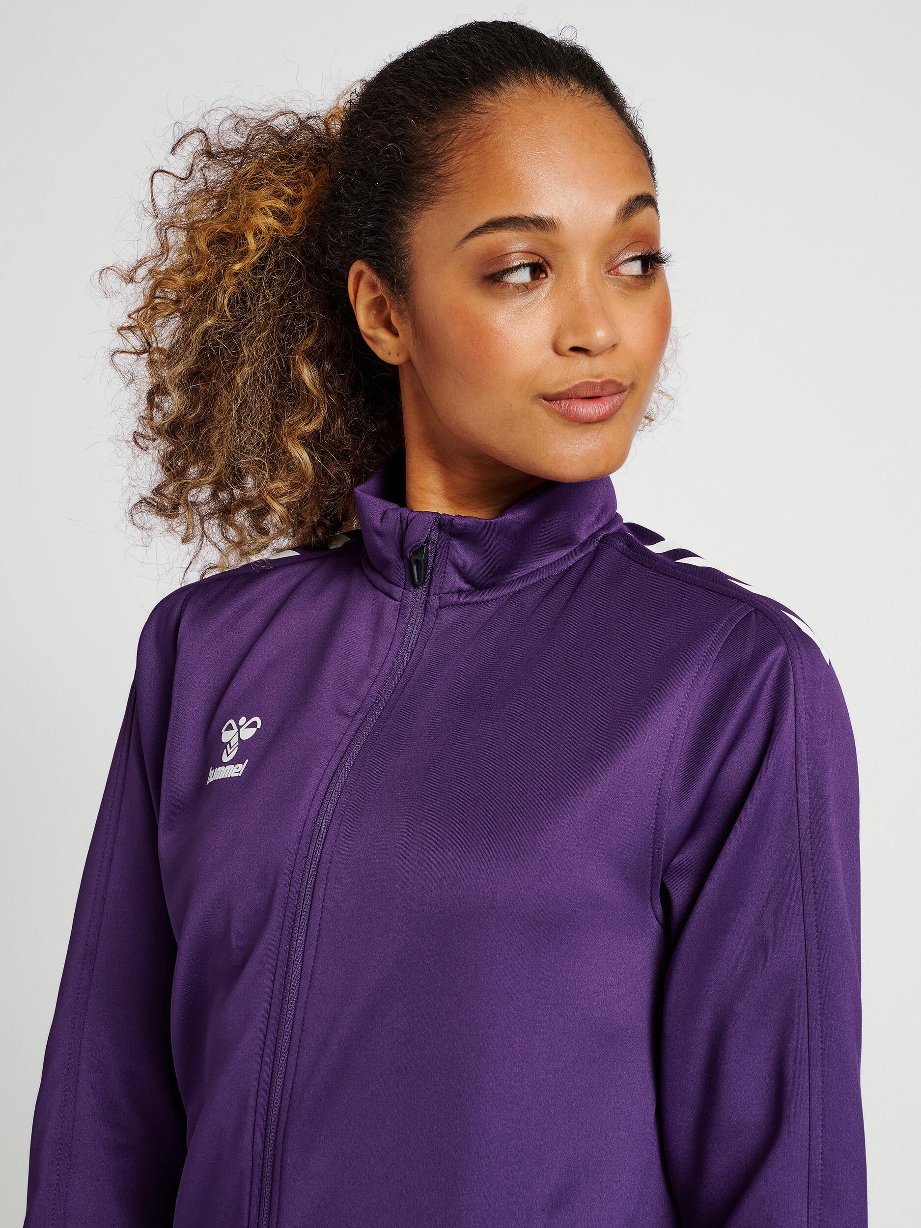 Giacca tuta donna con mezza zip Hummel Core XK 7/7