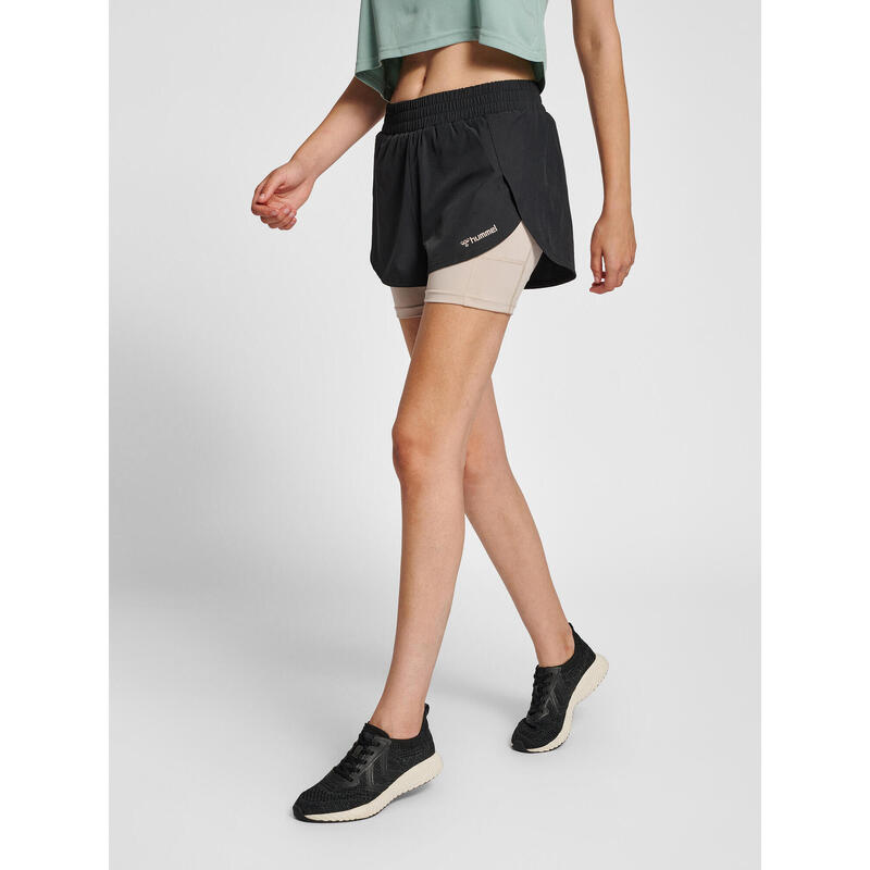 Short 2 en 1 femme Hummel MT Track