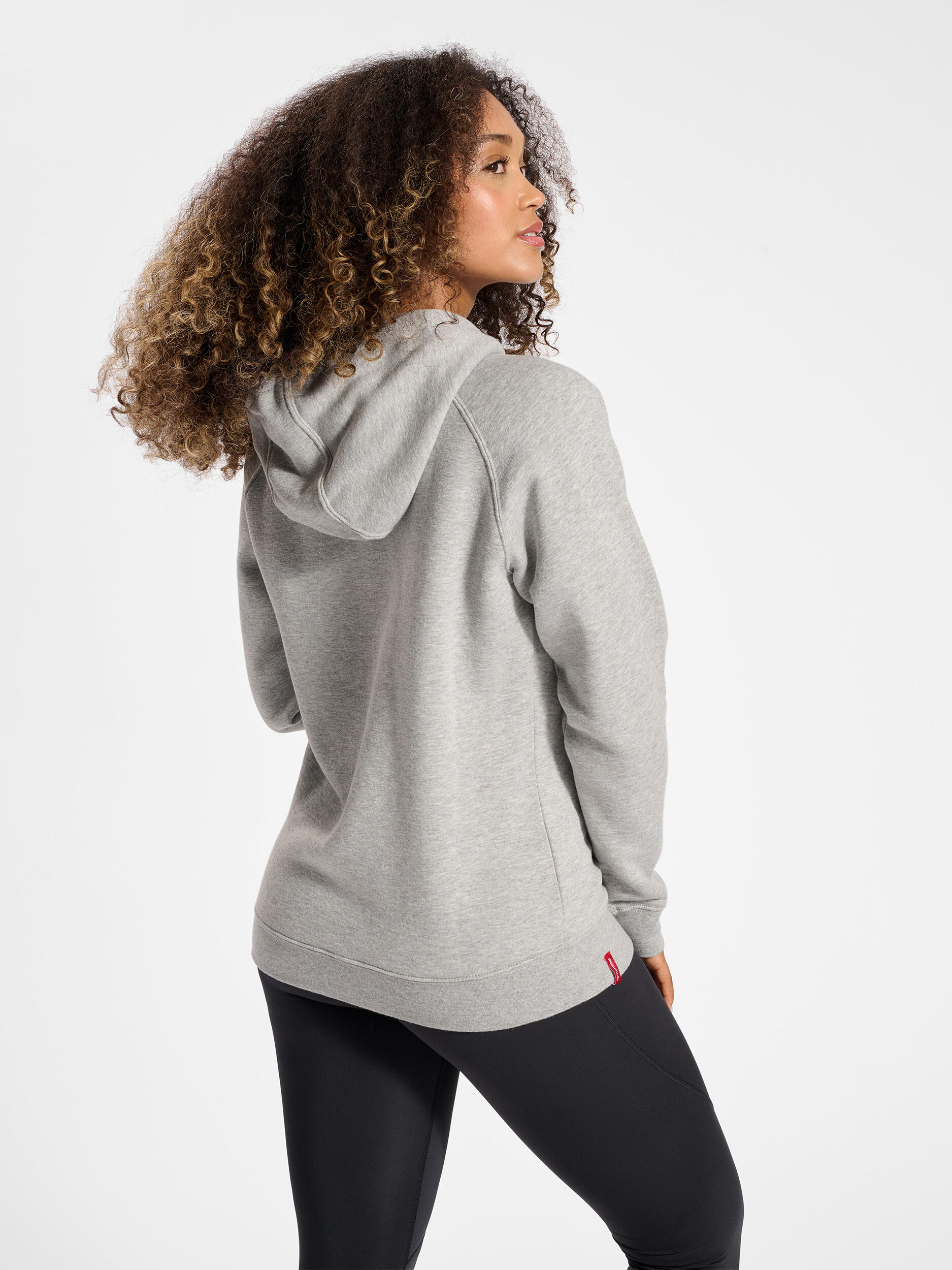 Felpa con cappuccio da donna Hummel red Heavy 4/7