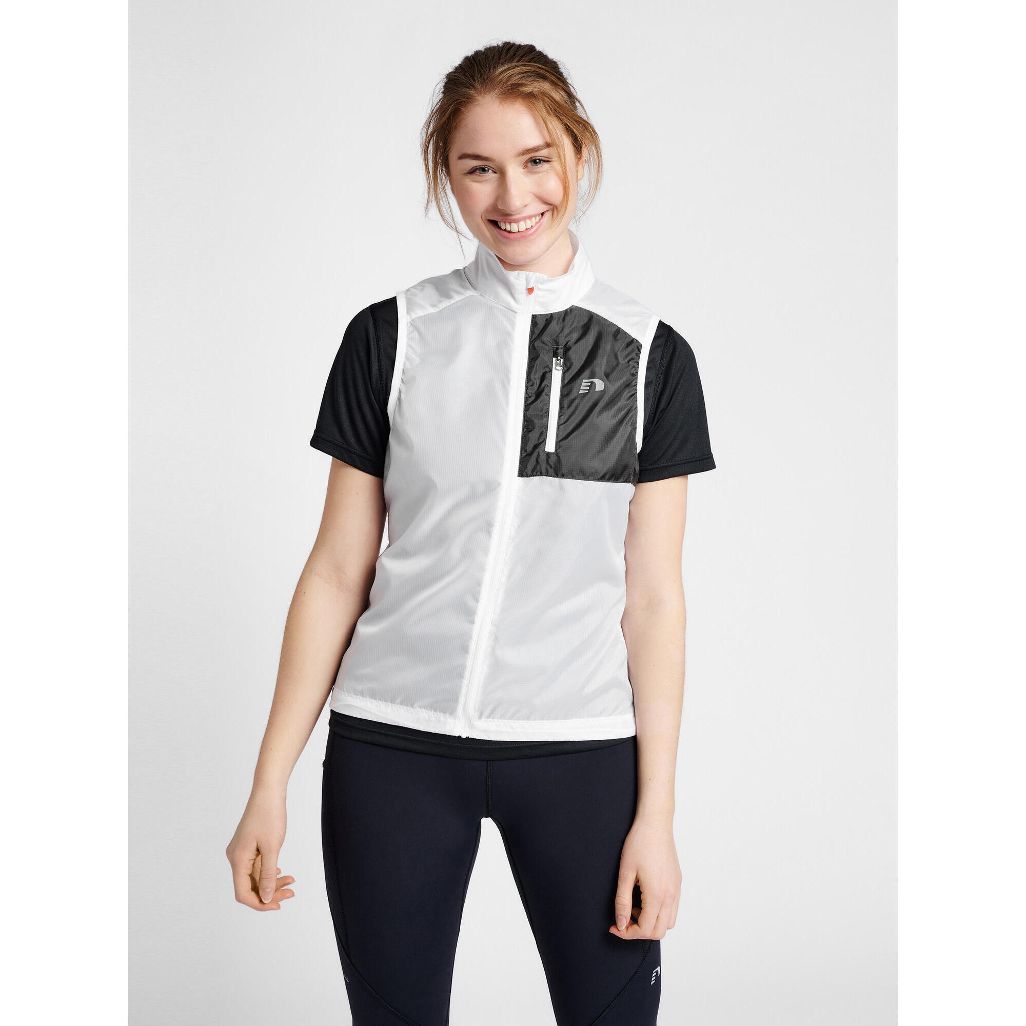 Newline - Enfiler Spray Adhérent Women Packable Femme Newline - Gilet Sans Manche - Blanc|incolore - S - Decathlon