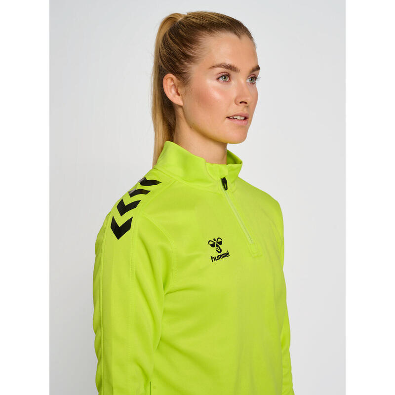 Sweatshirt Mit Kurzem Reißverschluss Damen