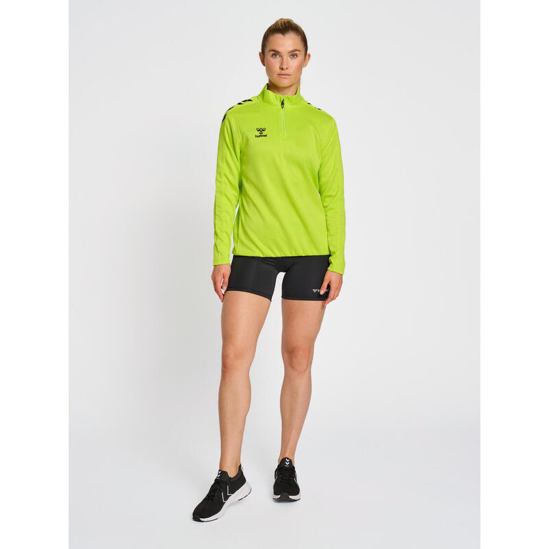Sweatshirt Mit Kurzem Reißverschluss Damen
