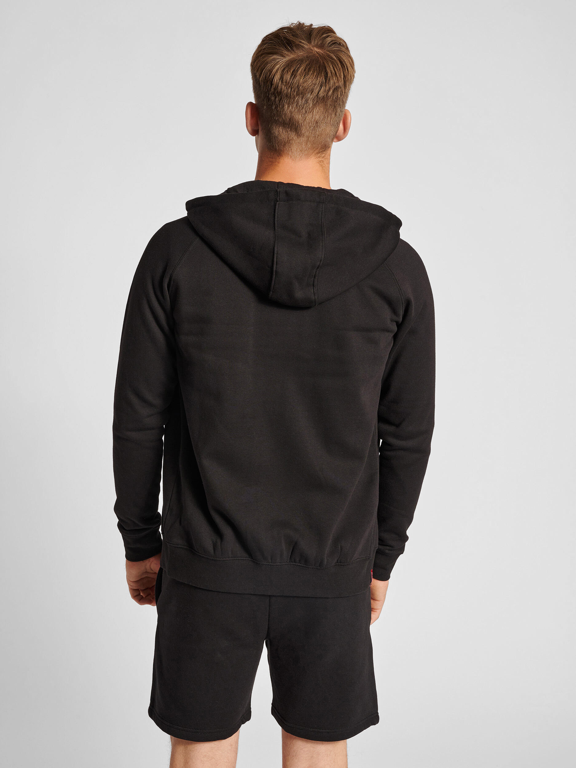 Felpa con cappuccio e zip Hummel Red Classic 3/7