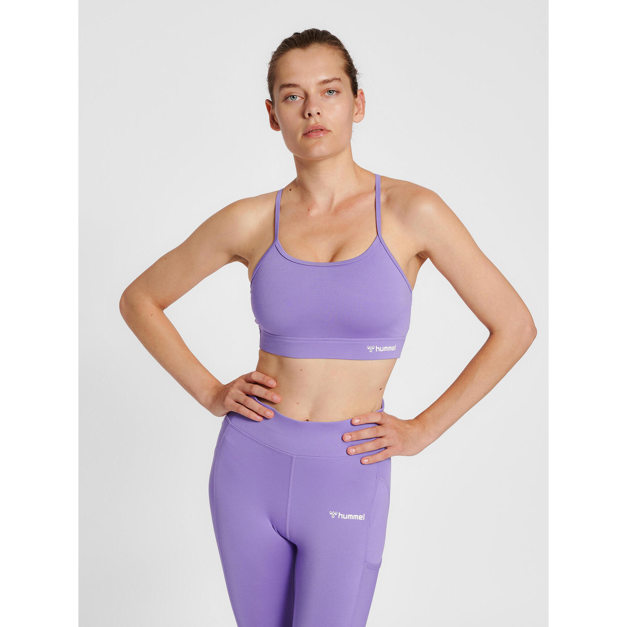 Hummel - Enfiler Top Hmlmt Chipo Femme Hummel - Brassière - Violet - 36 Xs - Decathlon