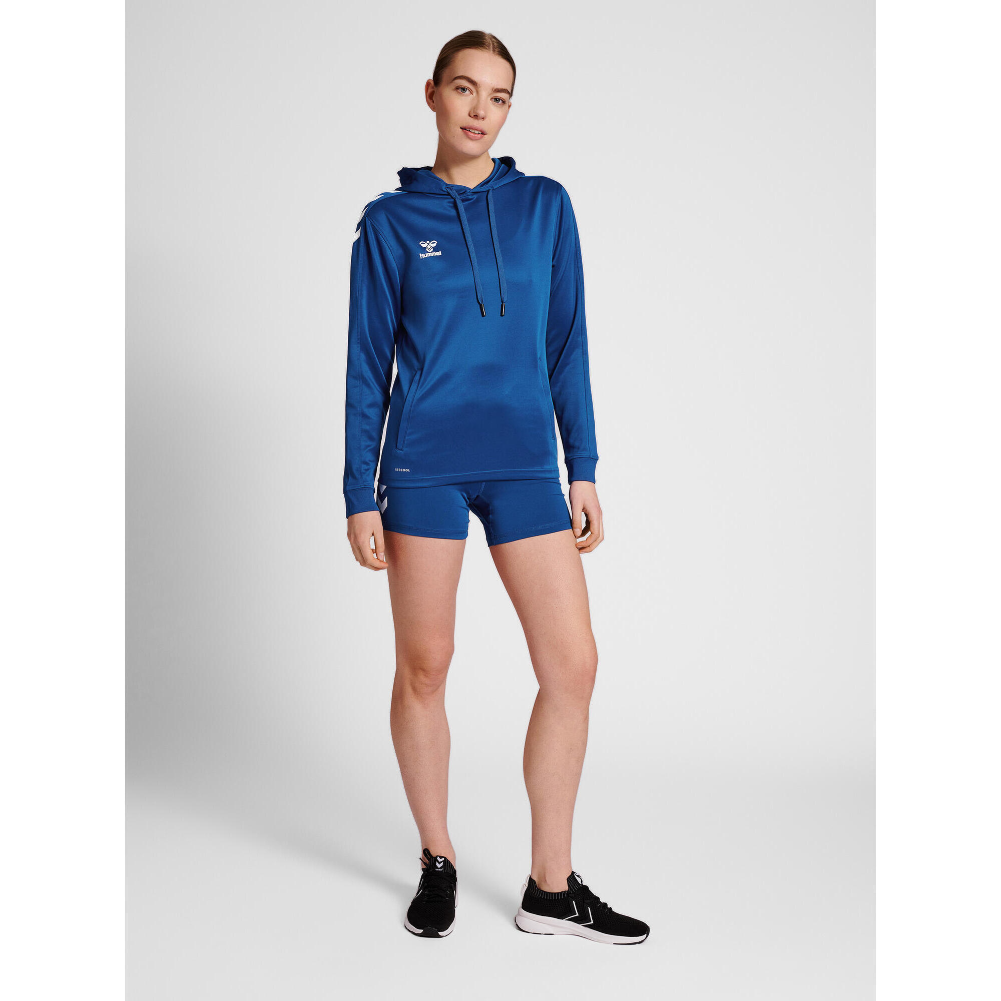 Felpa da donna in poliestere con cappuccio Hummel Core XK 3/7