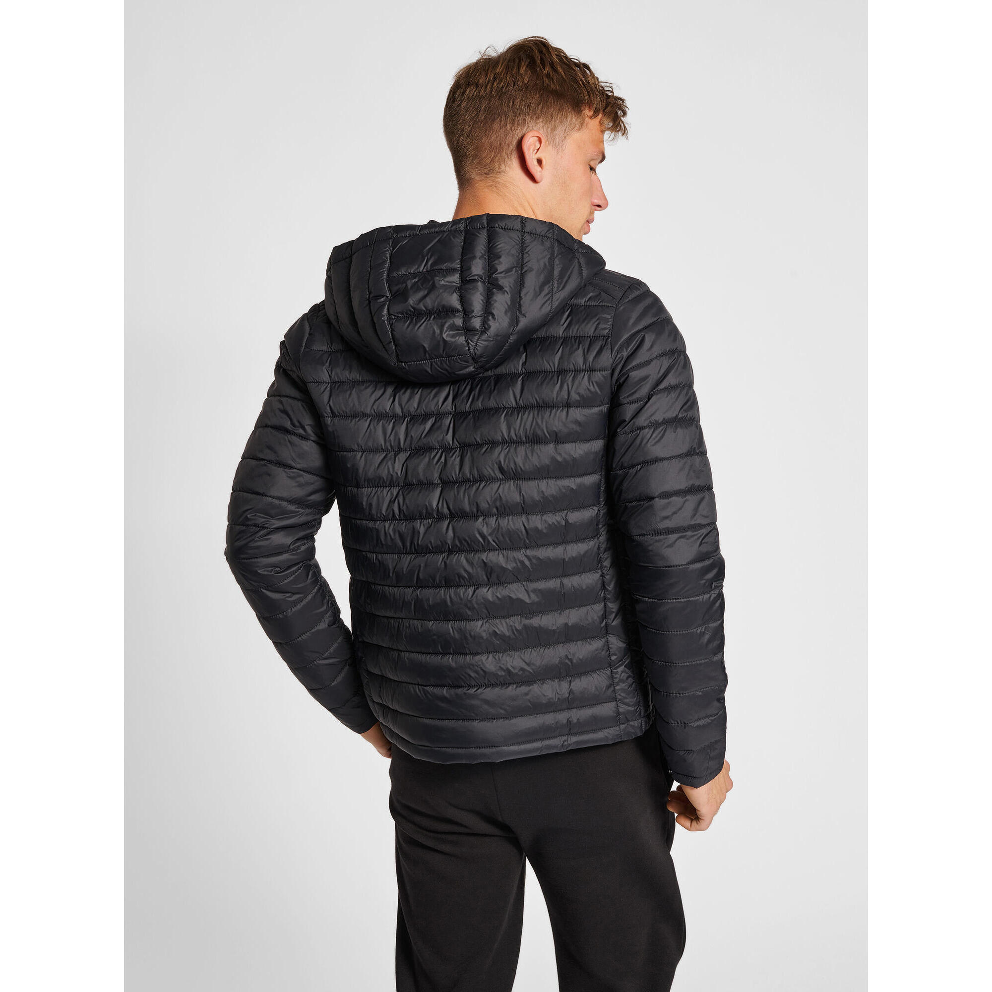 Hooded down jacket Hummel Red