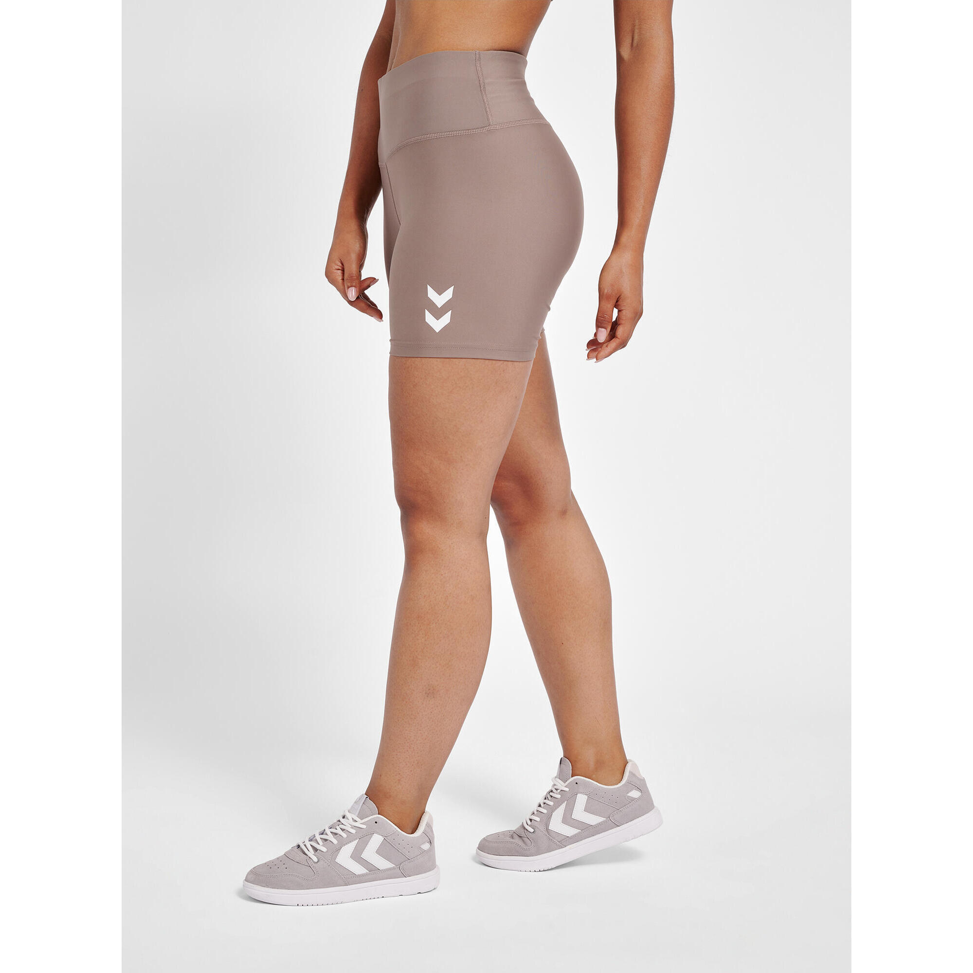 Hummel - Enfiler Short Hmlte Tola Femme Hummel - Short - Gris|vert - 36 Xs - Decathlon