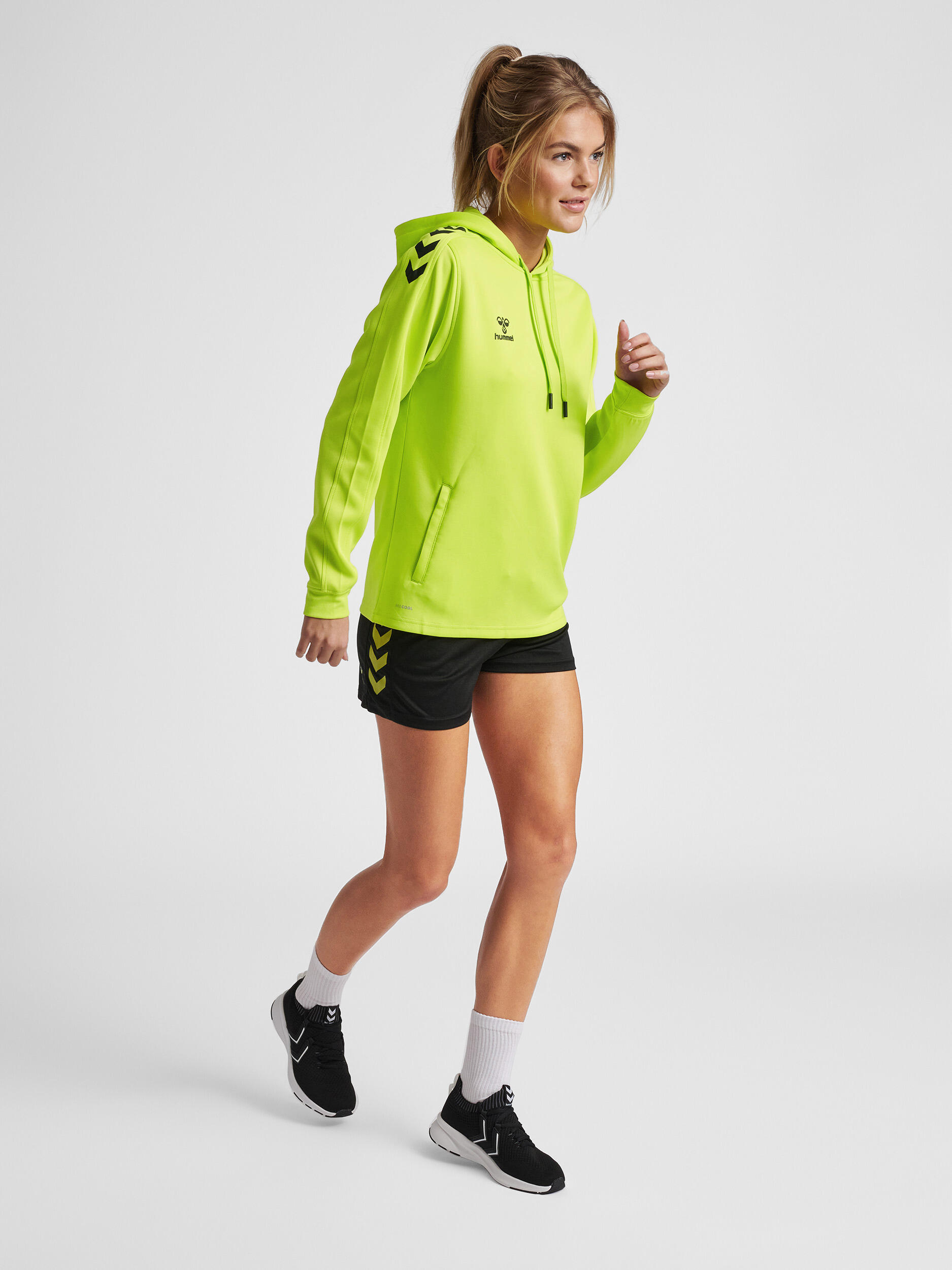Felpa da donna in poliestere con cappuccio Hummel Core XK 2/7