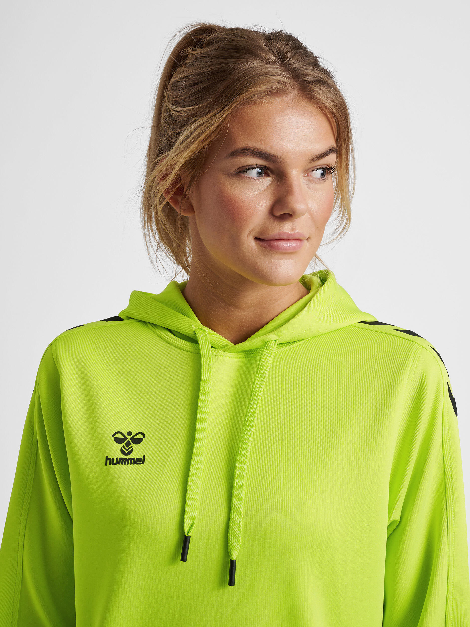 Felpa da donna in poliestere con cappuccio Hummel Core XK 4/7