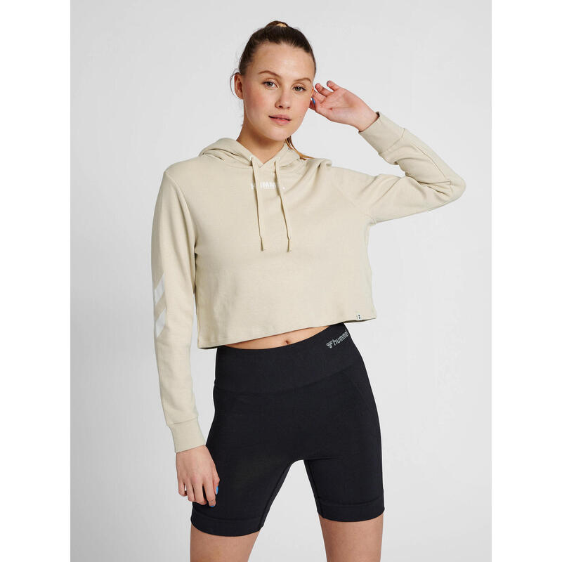 Damska bluza z kapturem crop top Hummel hmlLEGACY