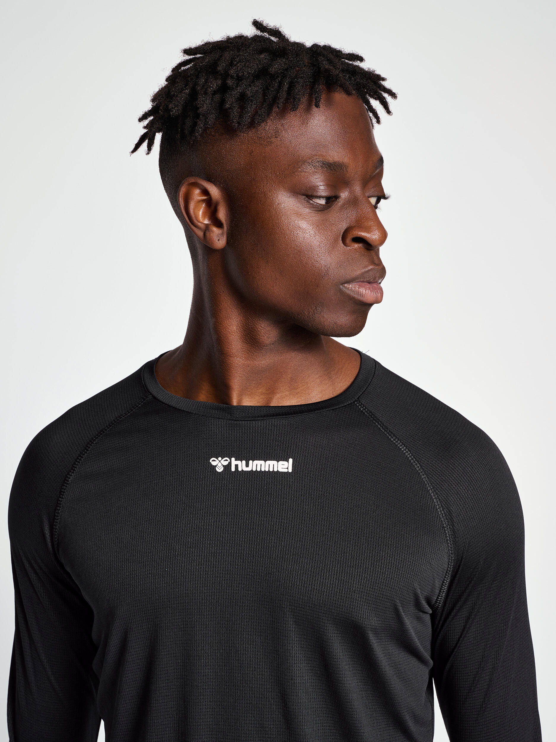 Camiseta manga larga fútbol hombre estándar Hummel Hmlmt, negro 4/7