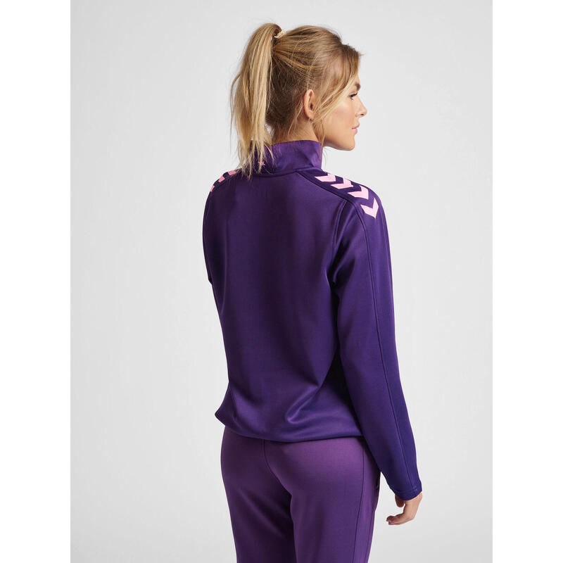 Sweatshirt Mit Kurzem Reißverschluss Damen