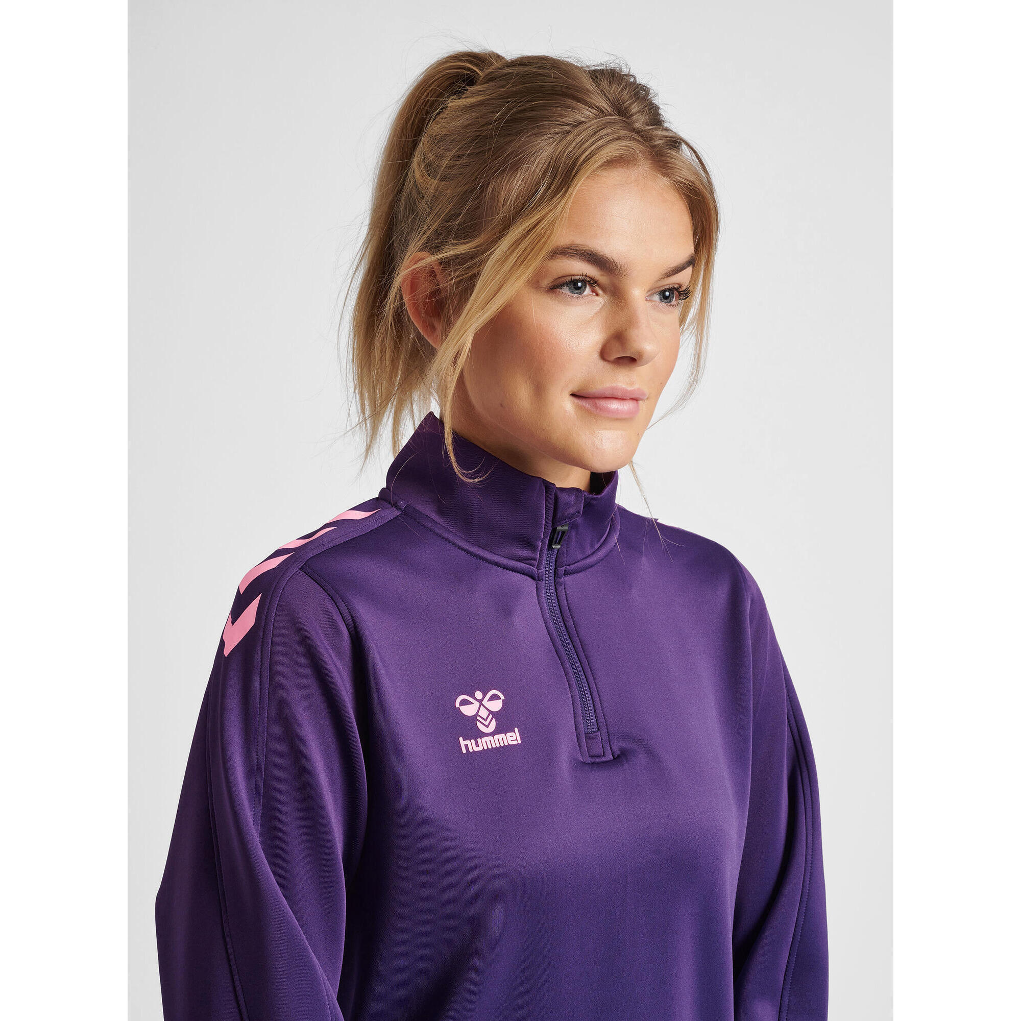 Demie-Fermeture Éclair Zip Sweat-Shirt Hmlcore Femme 4/7