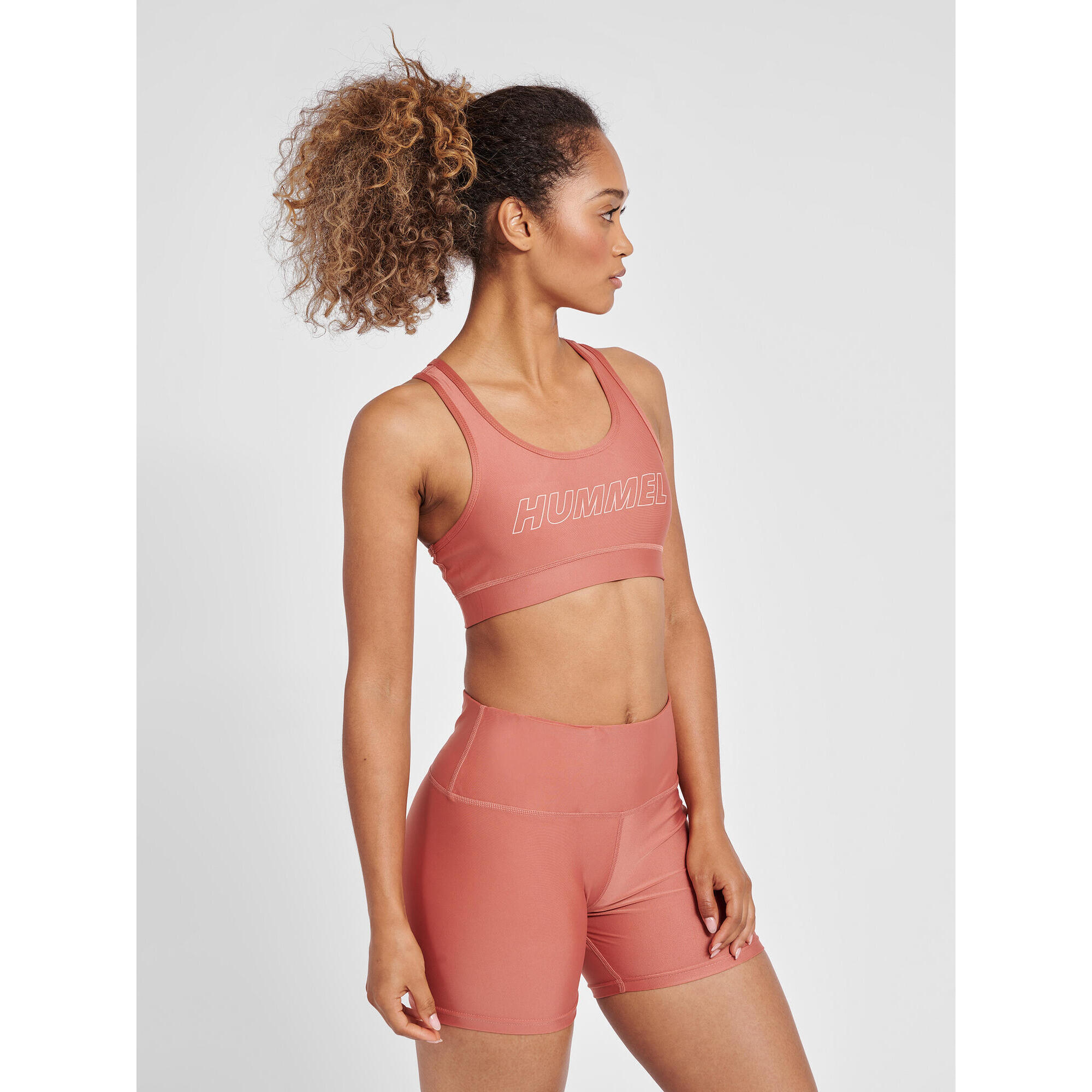 Hummel - Enfiler Top Hmlte Tola Femme Hummel - Brassière - Rouge|violet - 36 Xs - Decathlon