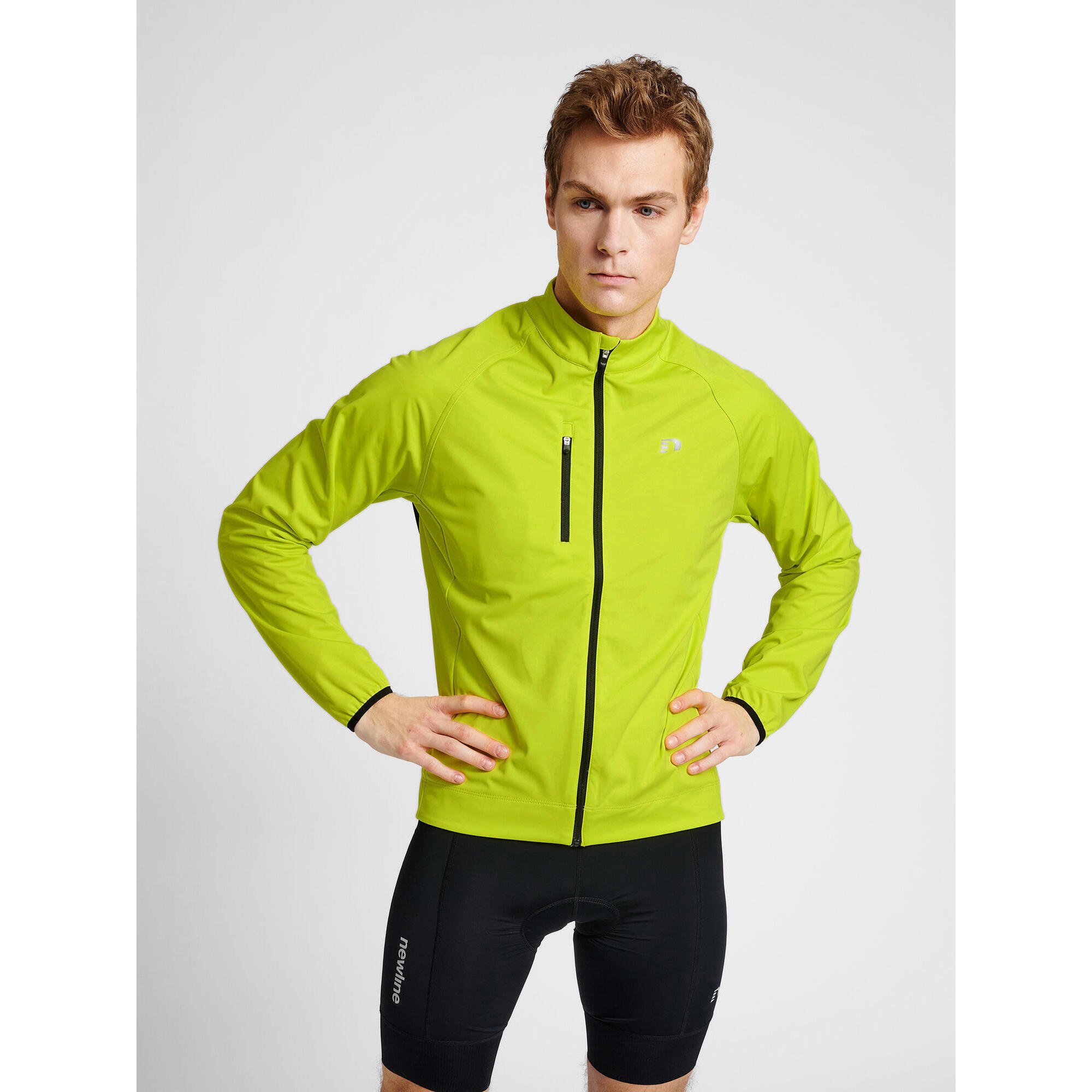Newline - Enfiler Zip Combinaison Mens Core Homme Newline - Coupe Vent - Jaune|vert - 42 M/l - Decathlon