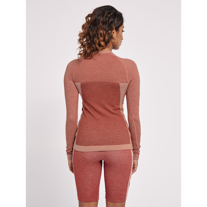 Camiseta Hmlclea Yoga Mujer Elástico Transpirable De Secado Rápido Sin Costuras