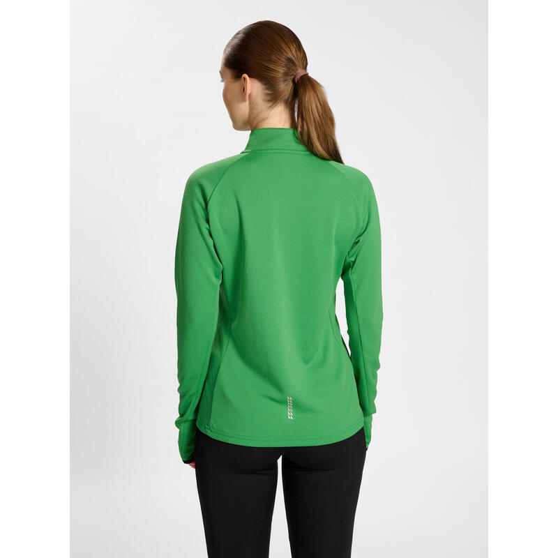 Sweatshirt Mit Kurzem Reißverschluss Damen