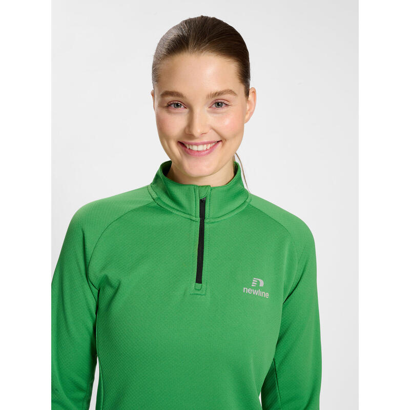 Sweatshirt Mit Kurzem Reißverschluss Damen