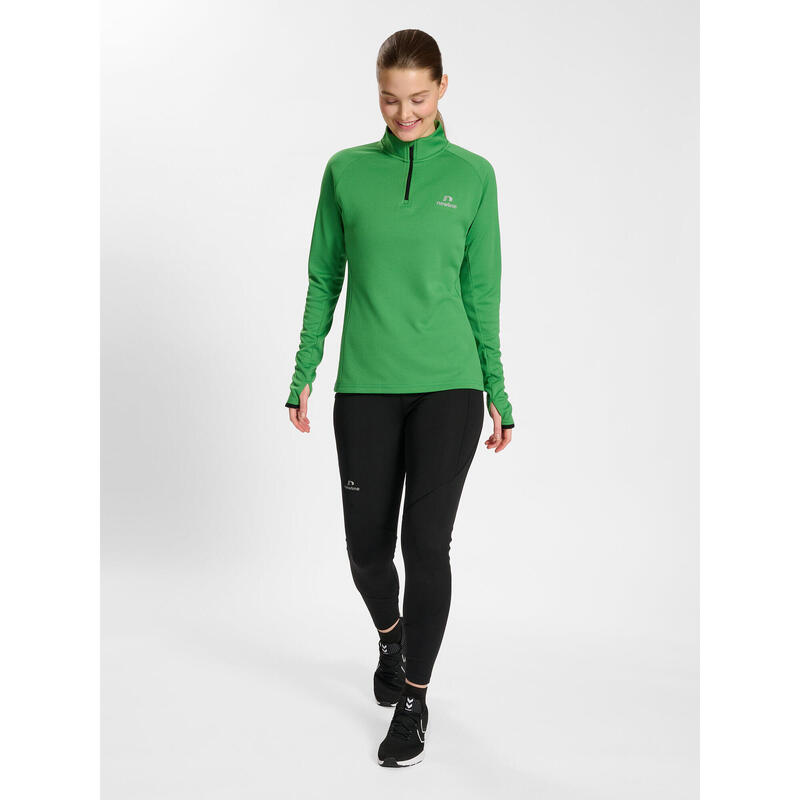 Sweatshirt Mit Kurzem Reißverschluss Damen