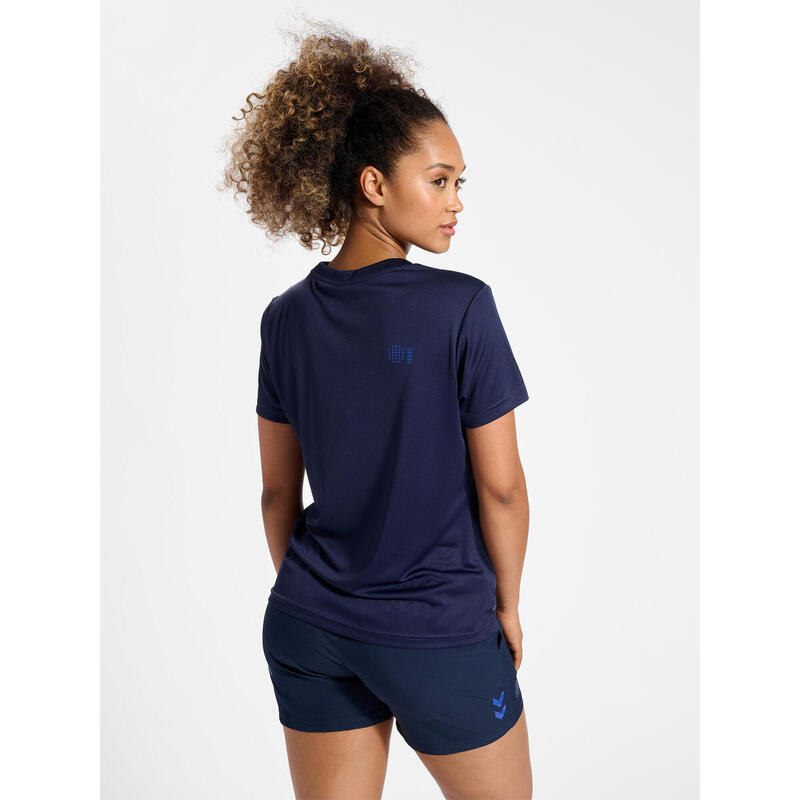 T-Shirt Hmlcourt Padel Femme Design Léger Séchage Rapide Hummel