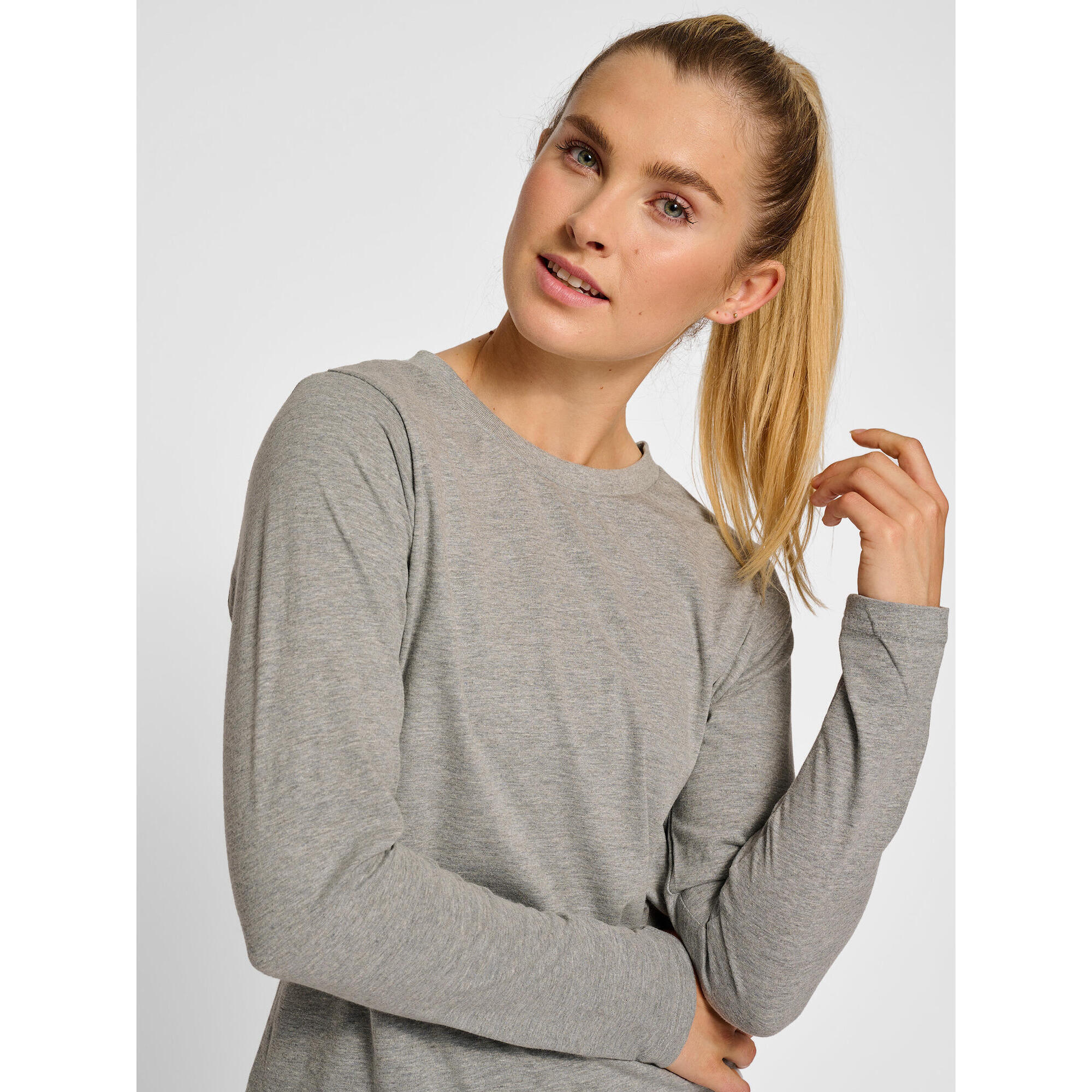 Langarmshirt, Frau Hummel Red Basic 4/7