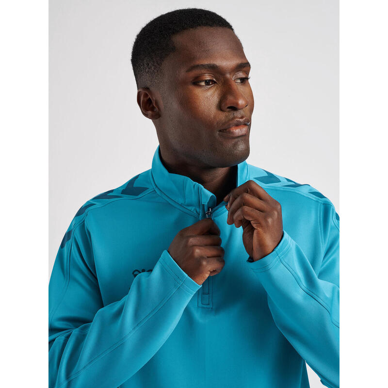 Hmlcore Xk Half Zip Poly Sweat Sweatshirt À Col Zippé Unisexe Adulte