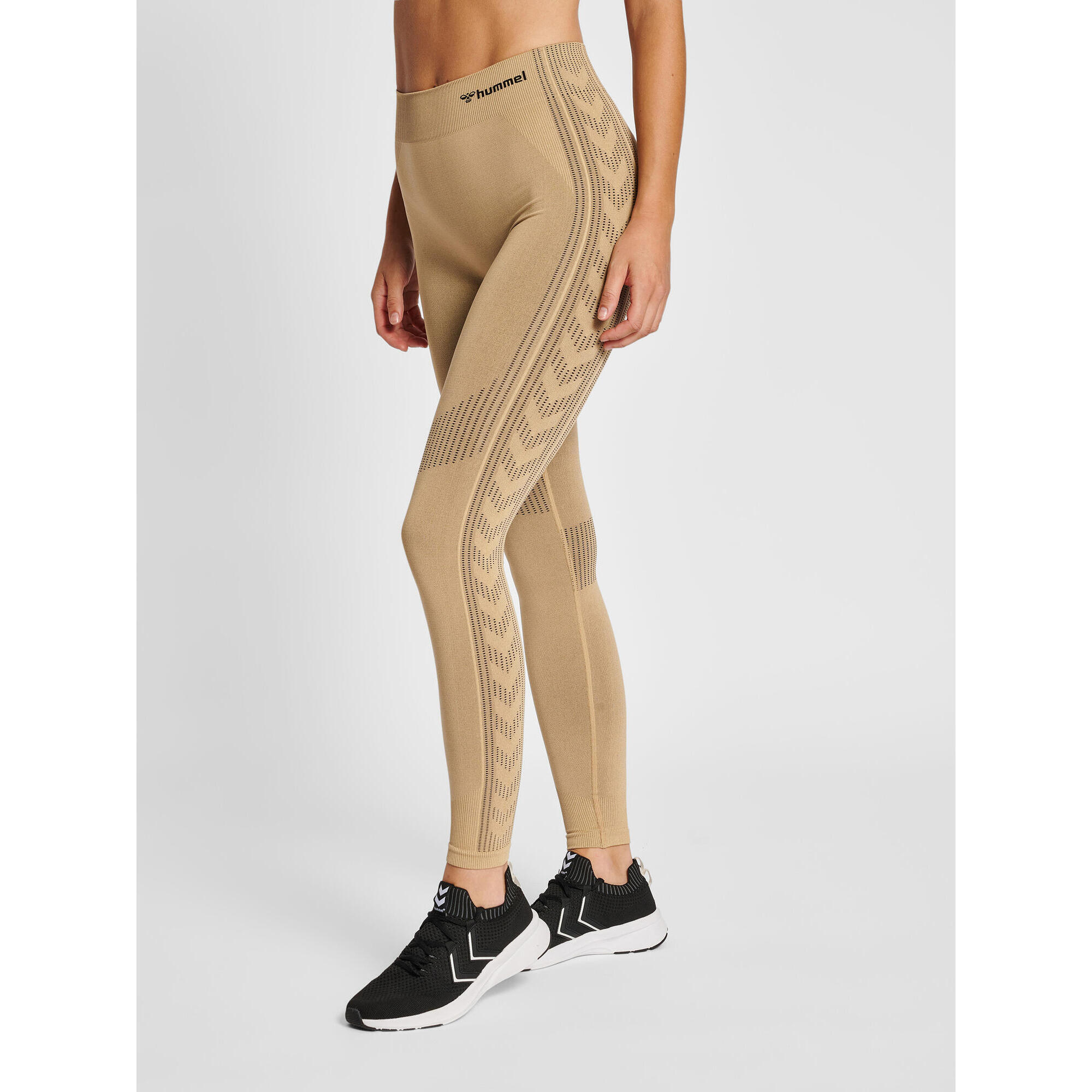 Hummel - Enfiler Collants Hmlmt Shaping Femme Hummel - Pantalons - Beige|marron - 40 M - Decathlon