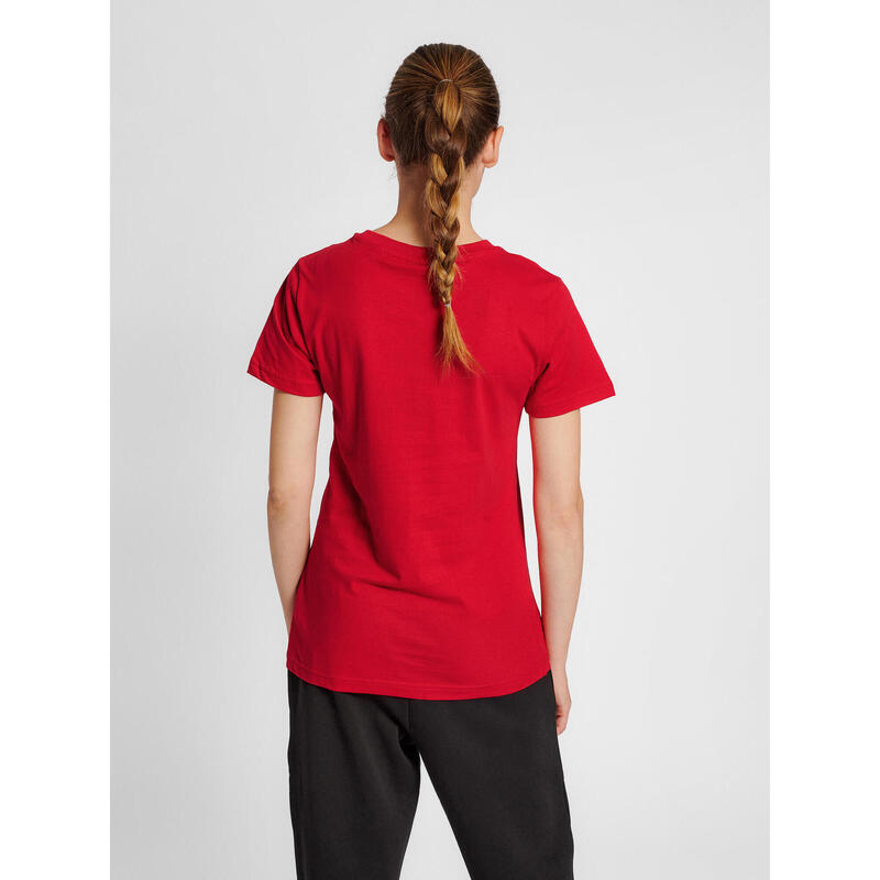 T-shirt de mulher Hummel Red Basic