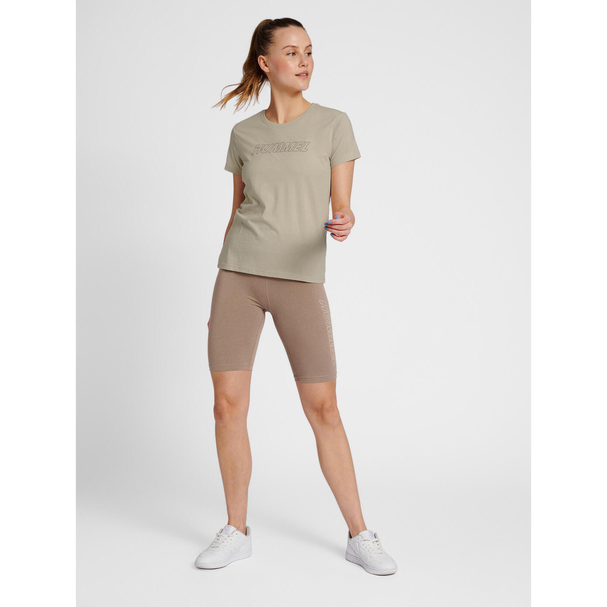 Maglietta donna in cotone Hummel TE Cali 3/7