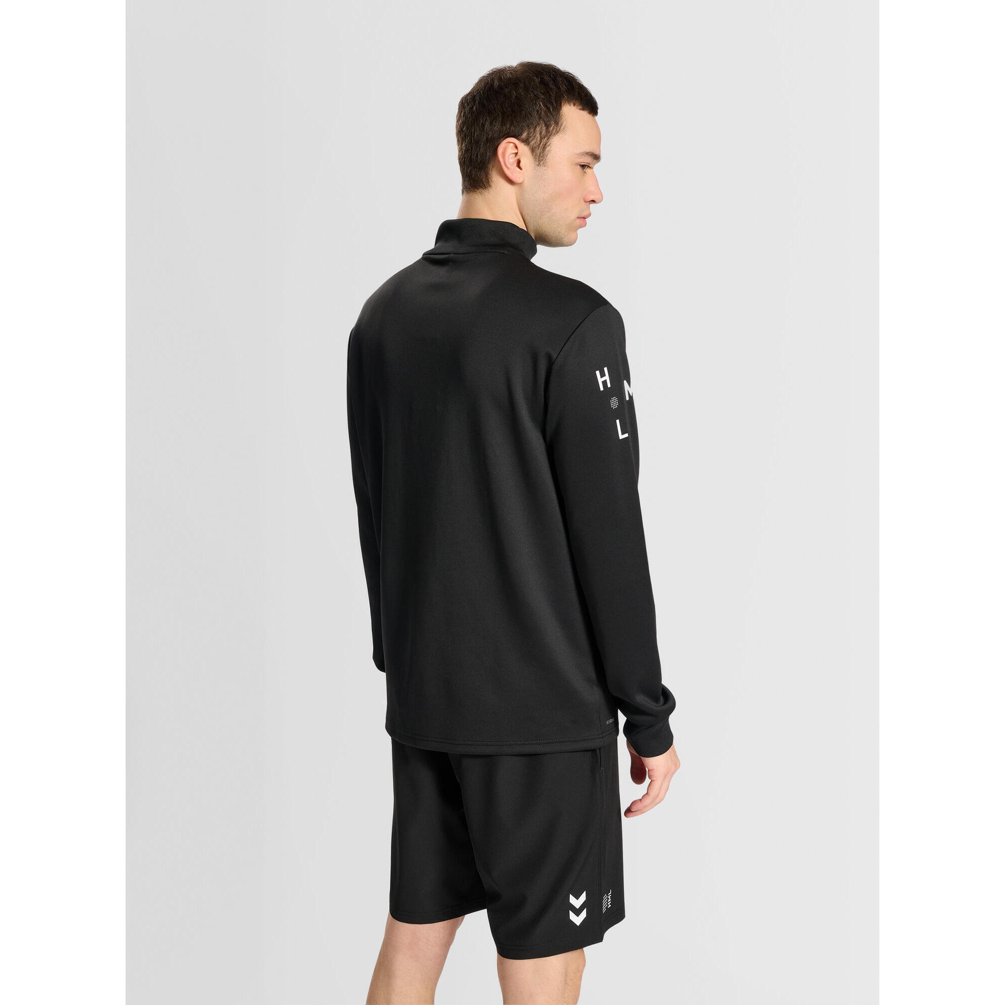 Sudadera paddeltennis hombre sin bolsillo Hummel Hmlcourt, negro 3/7