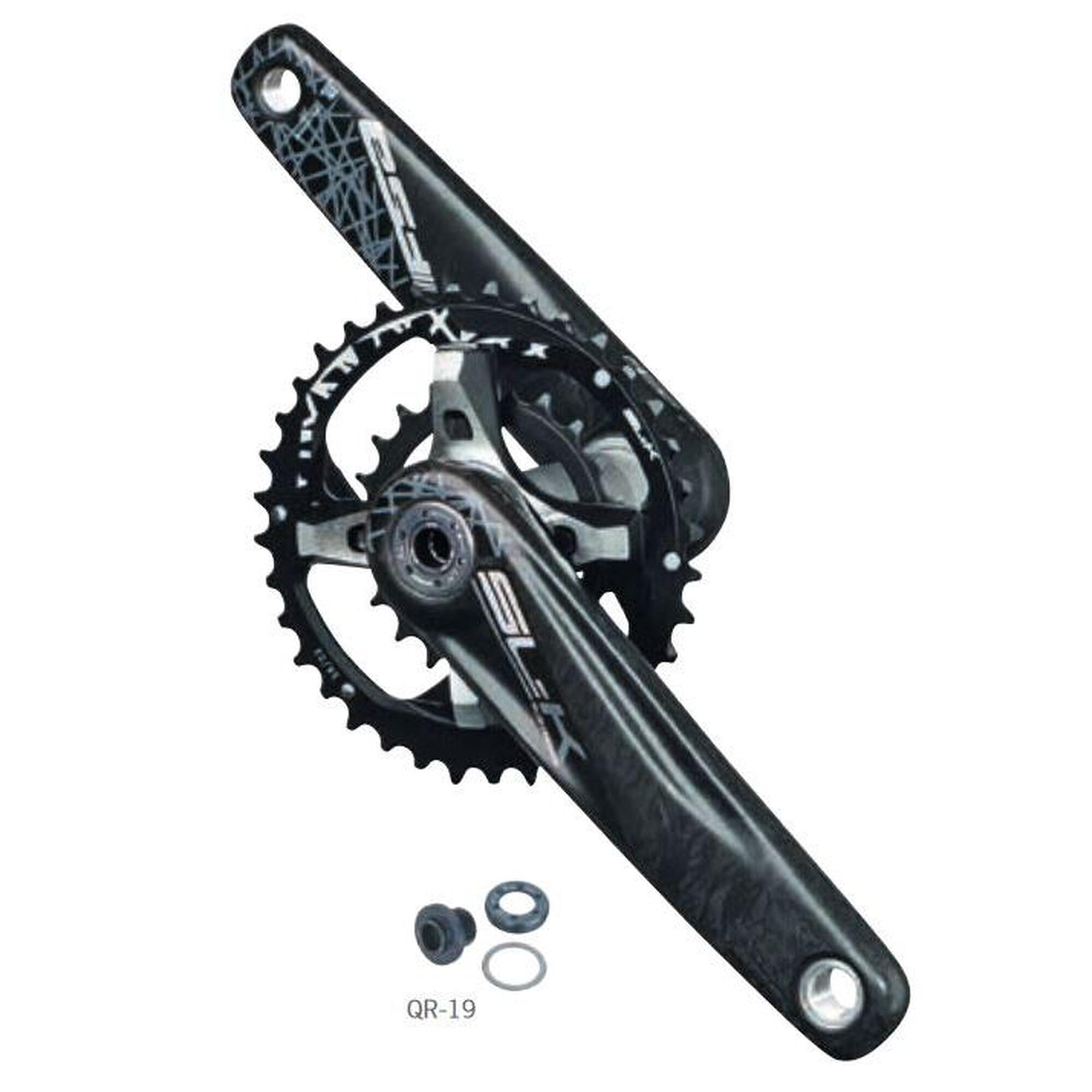 Pédalier Route Carbone FSA SL-K 110mm BCD 34T - Occasion - Longueur Manivelle 172.5mm