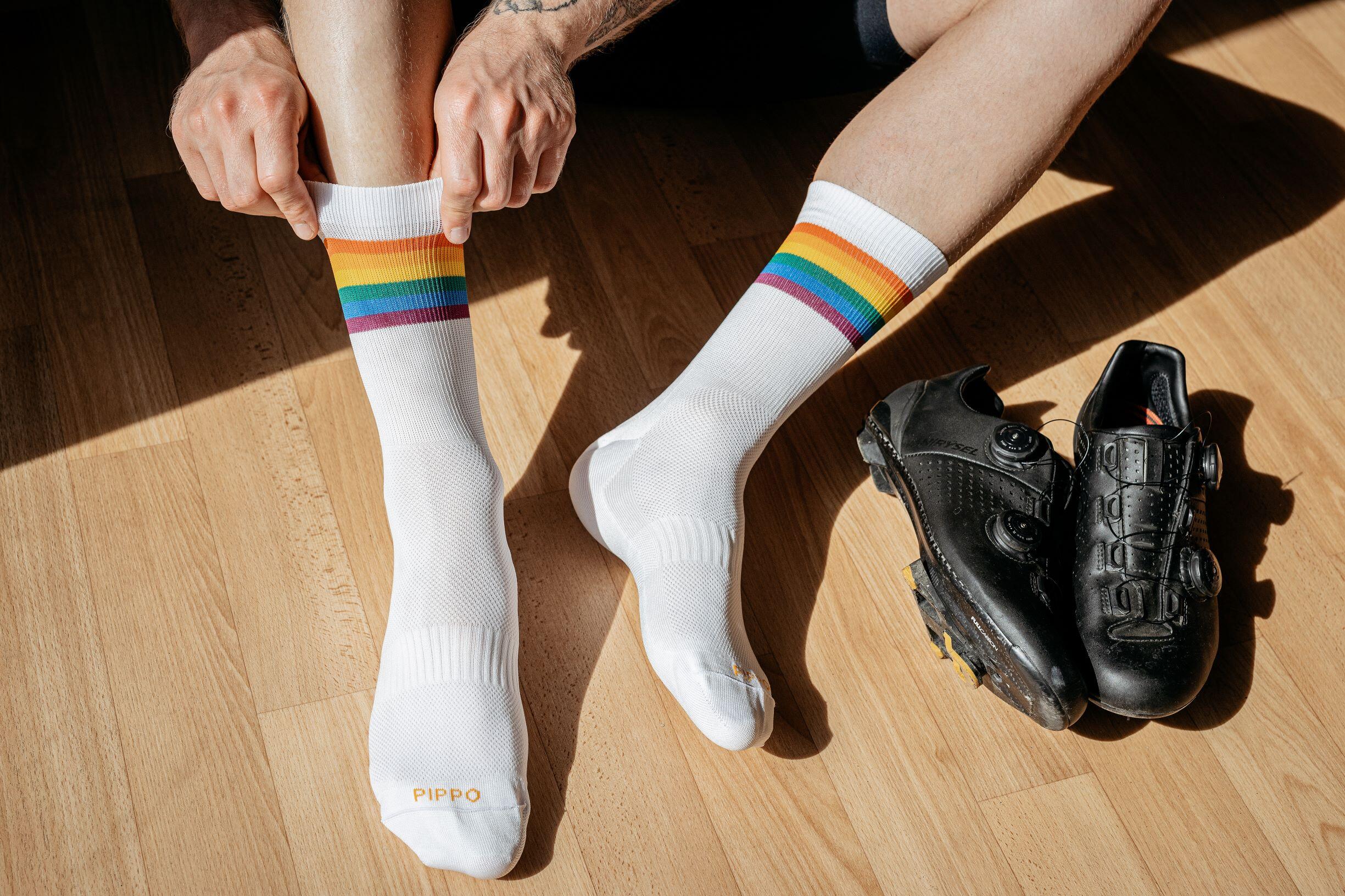 PIPPO Amsterdam calzini da strada Statement Pride 2 pezzi & 1 Berretto da corsa 2/7