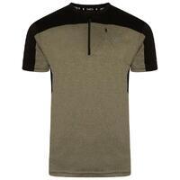 Aces III T-shirt Fitness zippé à moitié pour homme - Jaune