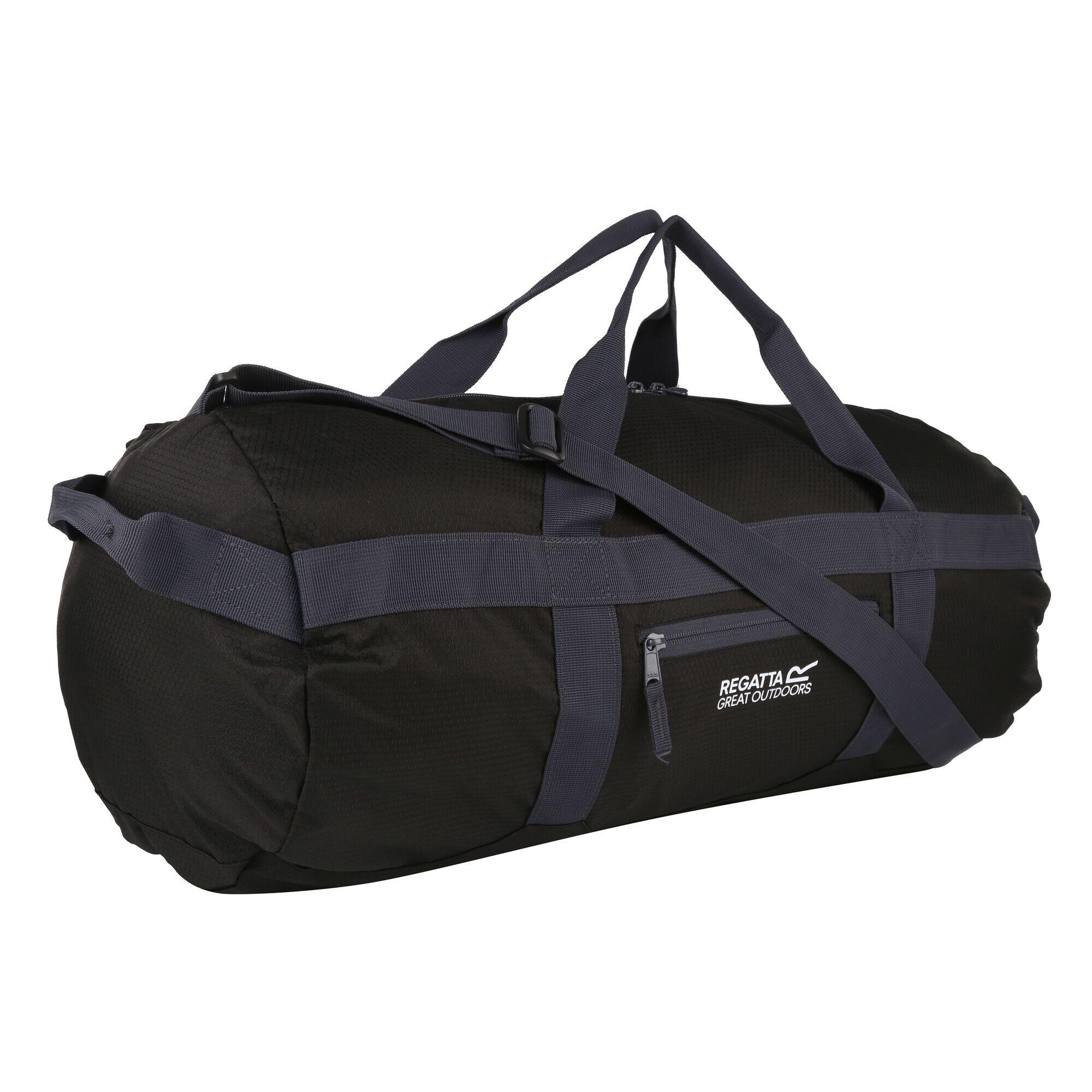 Packaway 60L Adults' Unisex Fitness Duffle Bag - Black 2/5