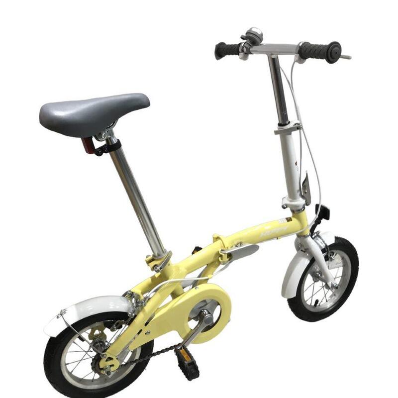 (Assembled)Joy 12" Kids Folding Bike - Vanilla