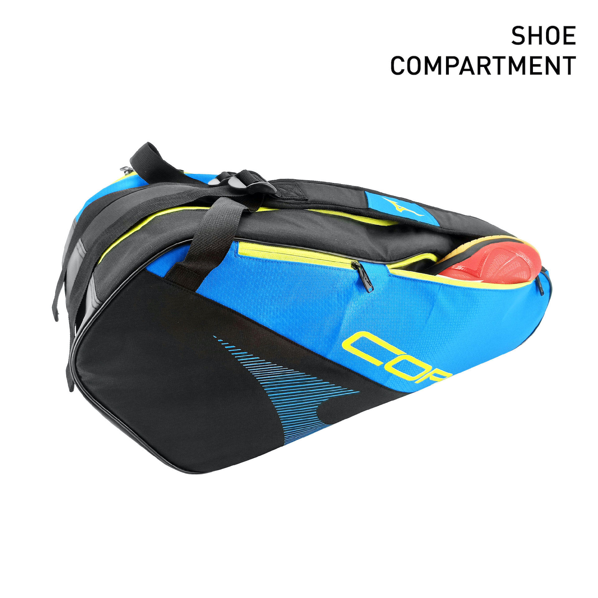 Badminton Racket Bag - Core Series 2-Comp Bag (Black/Blue)