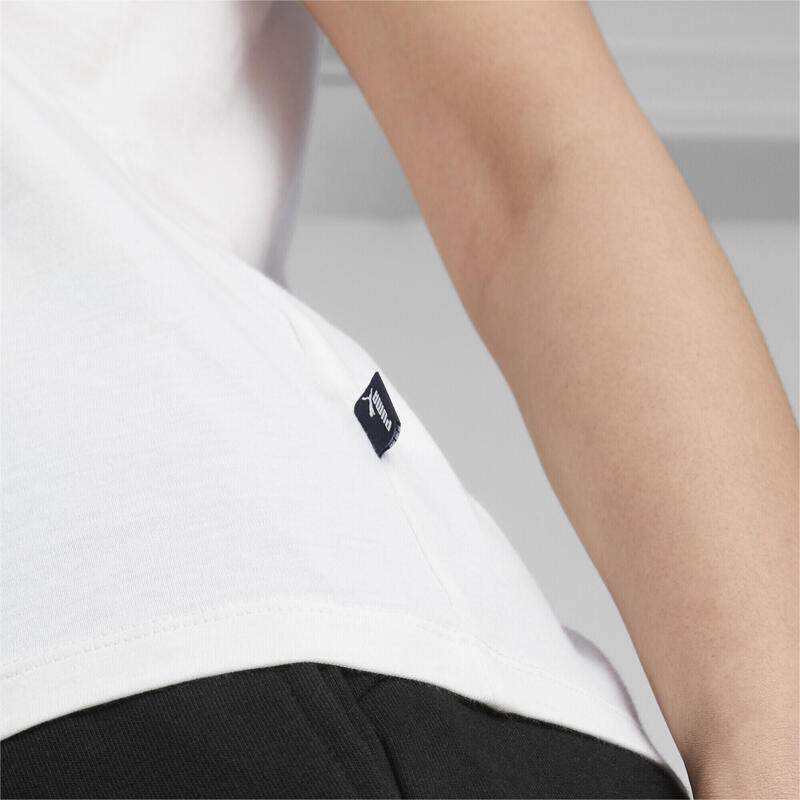 Damska koszulka z logo Essentials PUMA White