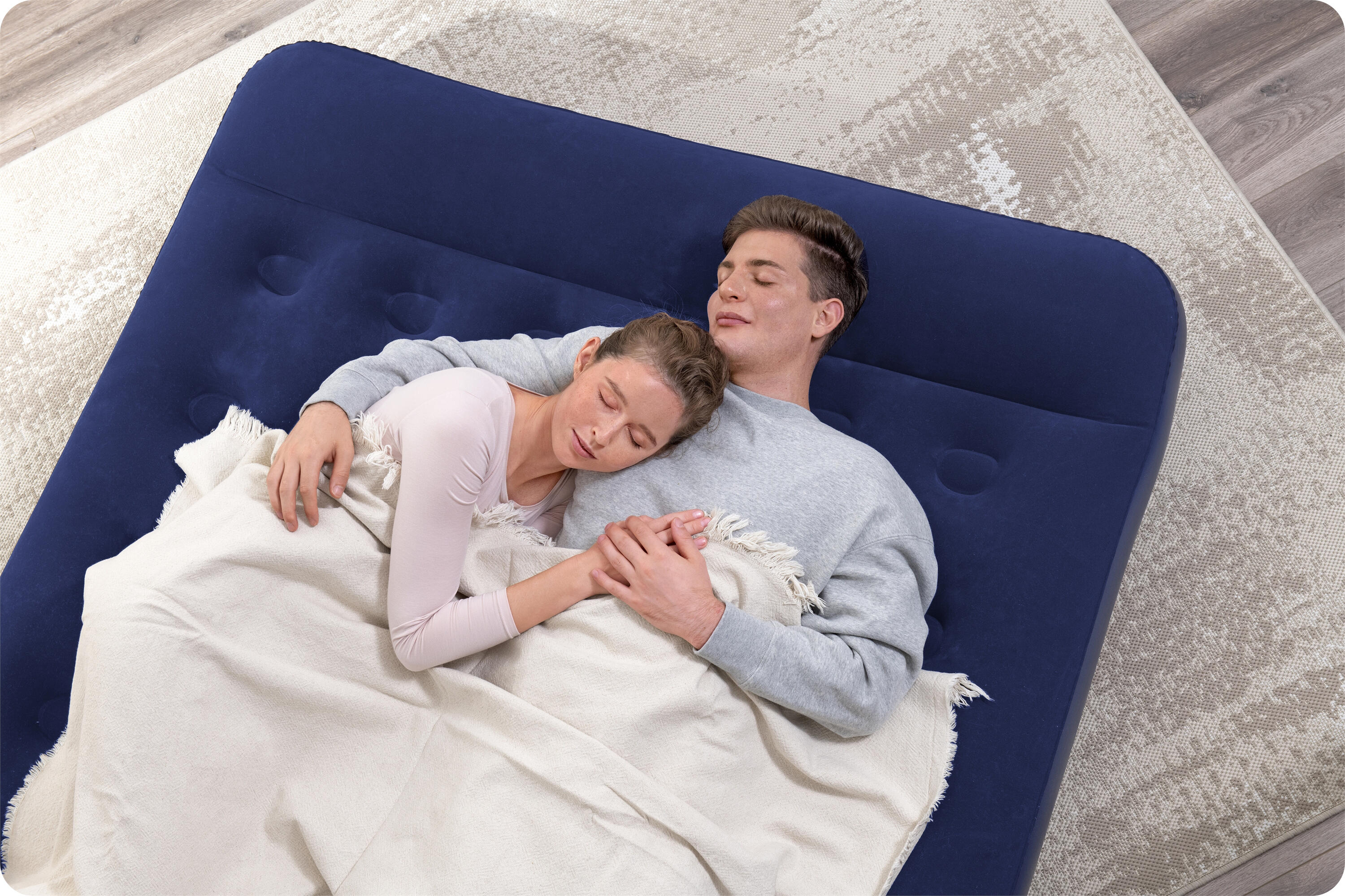 Matelas gonflable randonnée - Pompe À Pied bleu marine 5/7