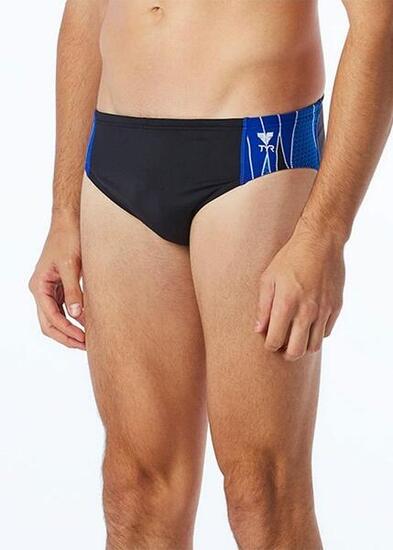 Slip da gara TYR Phoenix Splice - Nero/Blu - UK Taglia 26