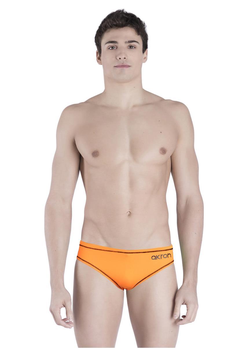 Akron Mens Addison Evo Bicolour Brief- Orange / Black 1/5