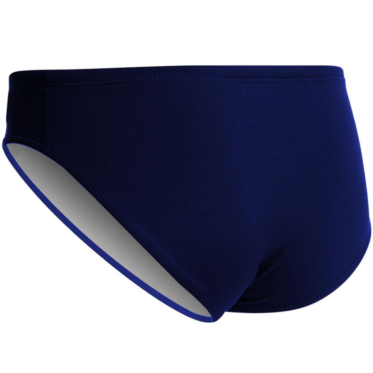 TYR Boy's Durafast Solid Racer Briefs - Navy 2/3