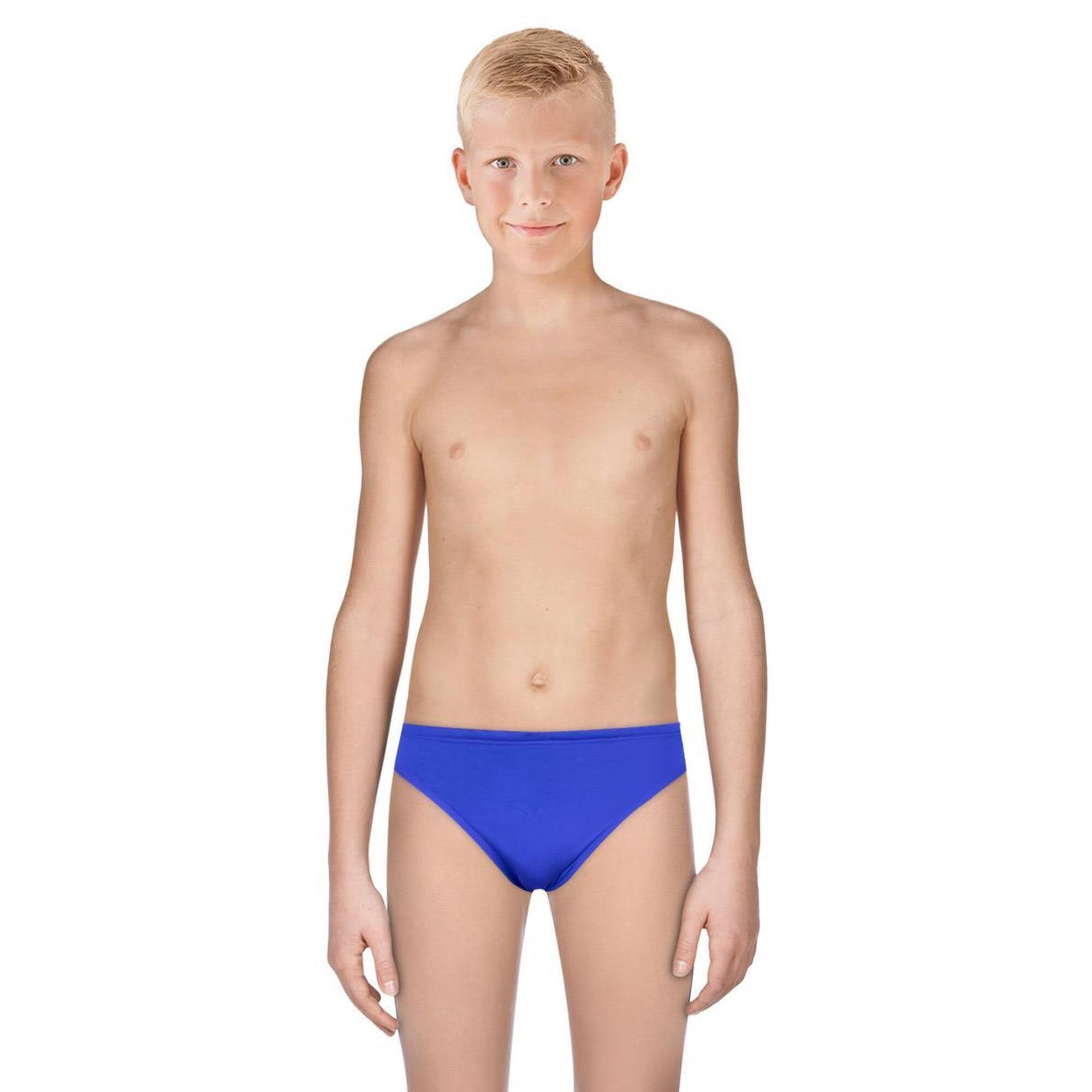 TYR Boy's Durafast Elite Solid Racer Brief - Royal Blue 1/3