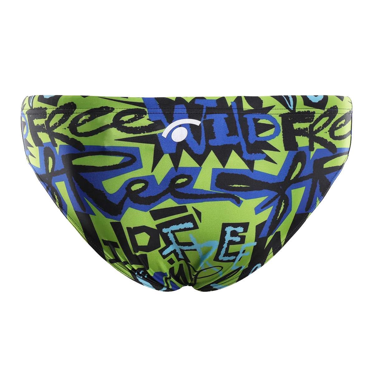 Jaked Mens Wild Briefs - Lime Green 2/3