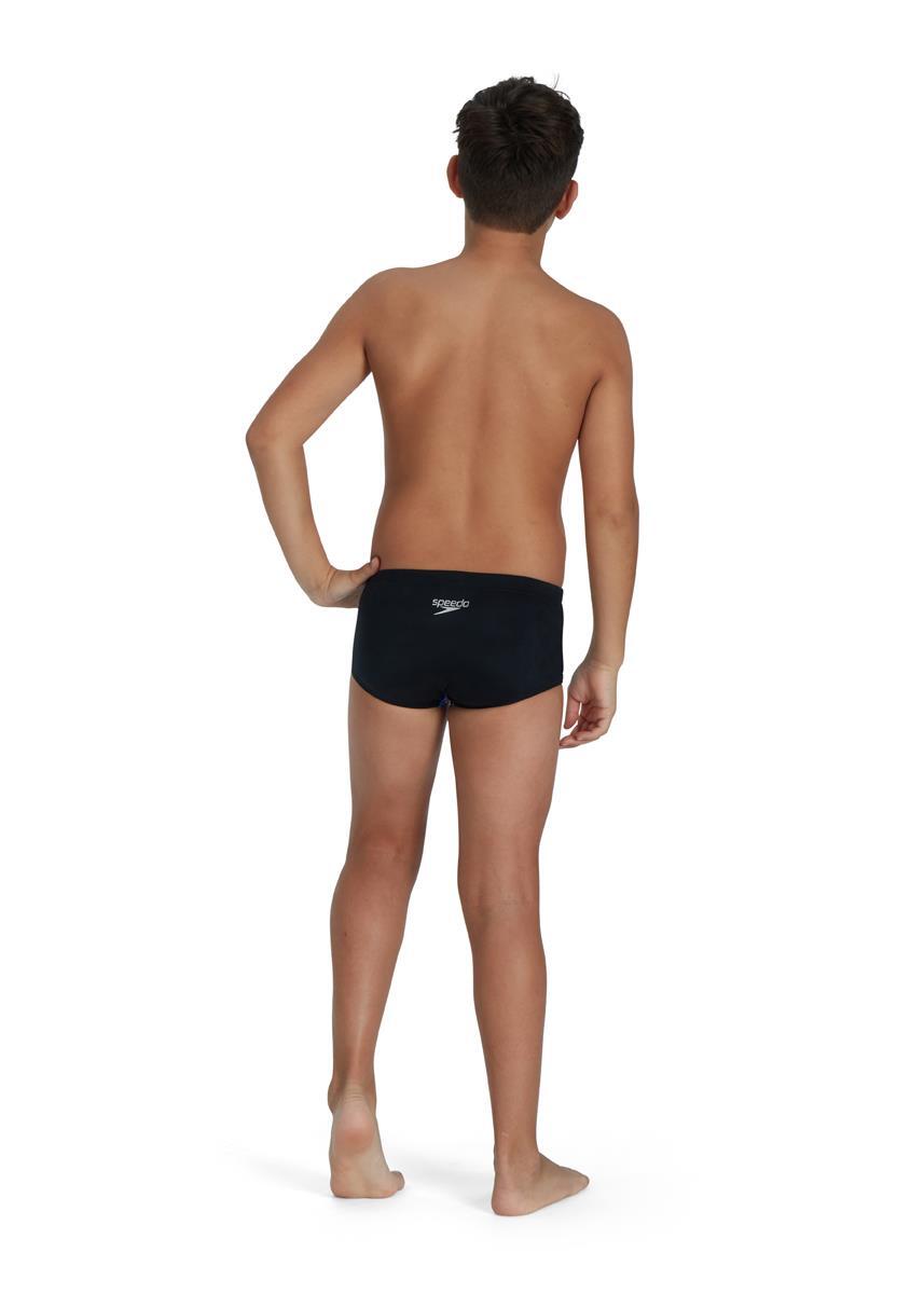 Speedo Boy's Glitchzone 13cm Brief - Black/ Red/ Green 2/5