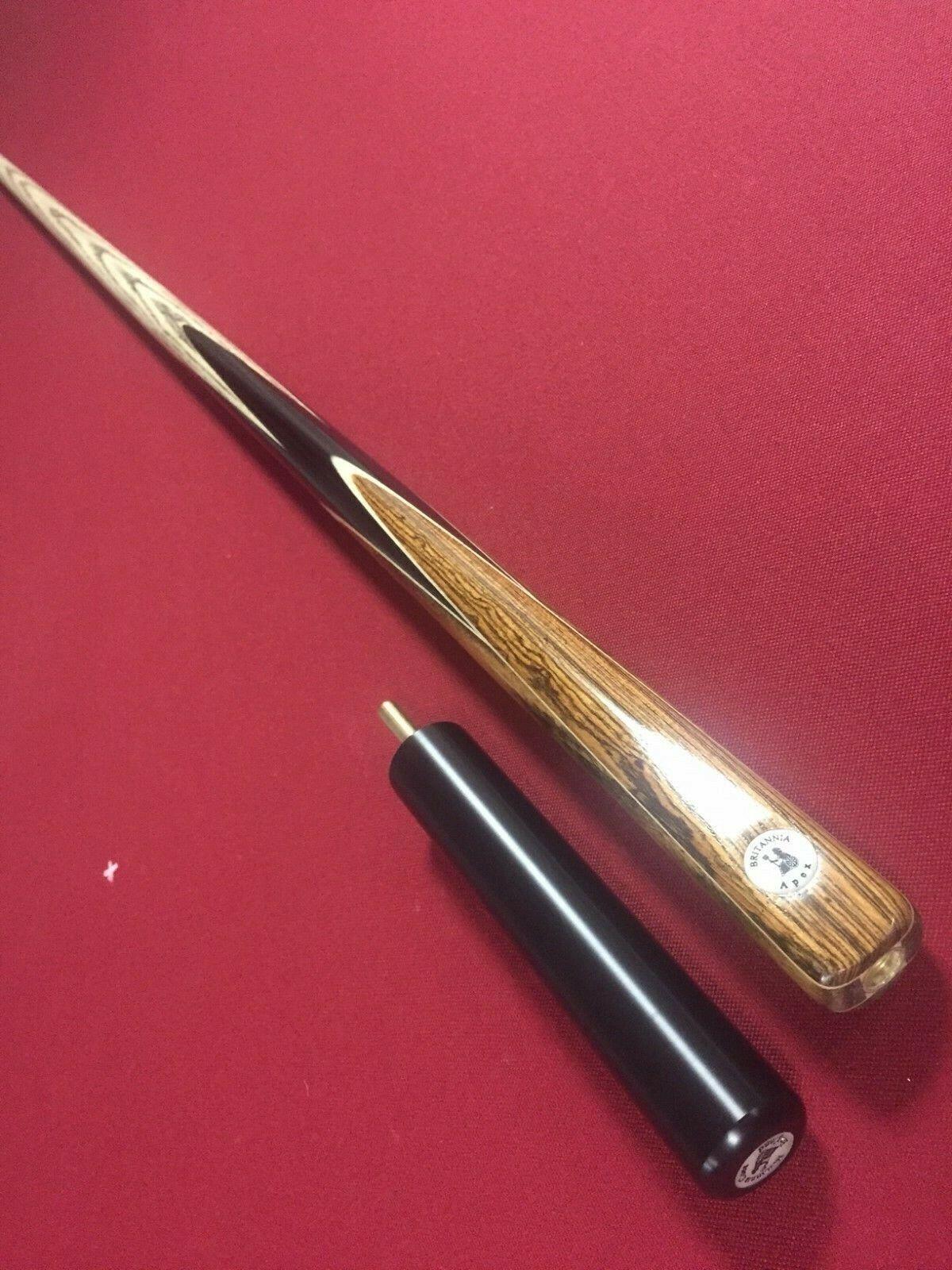 Britannia Traditional Apex Hand Spliced 1 Piece Quality Snooker Cue 3/5