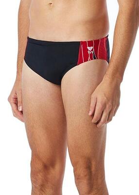 Slip da gara TYR Phoenix Splice - Nero/Rosso - UK Taglia 26