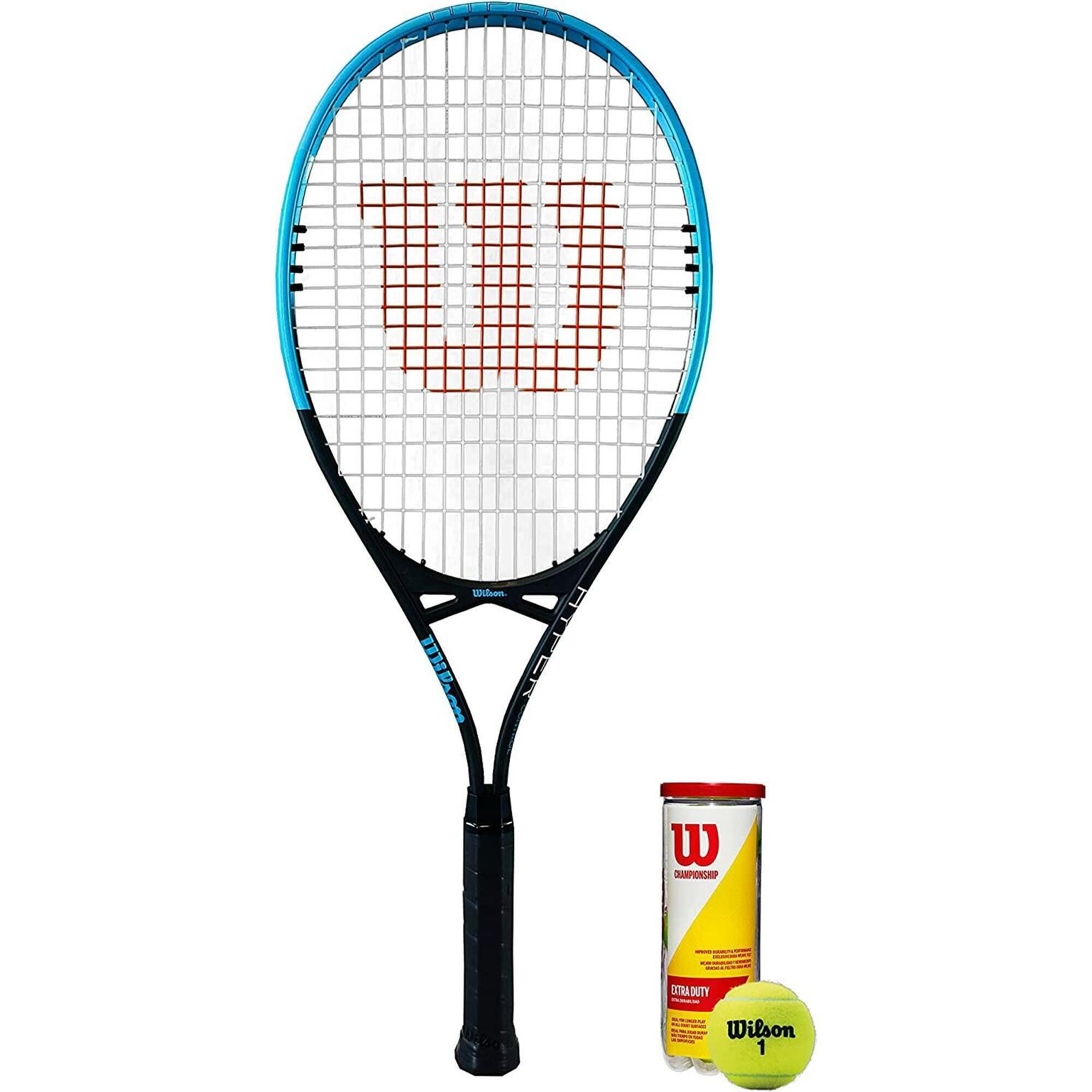 Wilson Hyper Control Tennis Racket & 3 Wilson Championship Tennis Balls